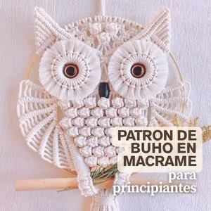 Imagen de portada para Ebook 🦉🧶PATRON DE BUHO EN MACRAME- EBOOK IMPRIMIBLE
