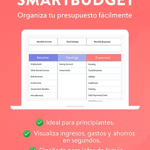 Imagen de portada para Ebook Plantilla SmartBudget – Organiza tu Presupuesto Fácilmente