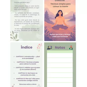 Imagen de portada para Ebook Ansiedad bajo control – Mini curso en PDF para calmar tu mente / Una guía cálida y práctica para quienes viven con ansiedad y quieren tomar el control sin fórmulas mágicas ni complicaciones.