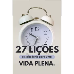 Imagem de capa para o Ebook 27 lições de sabedoria para uma vida plena.