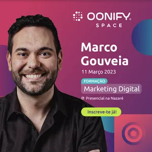Imagem de capa para o Evento presencial Formação em Marketing Digital com Marco Gouveia