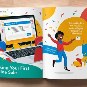 Imagem de capa para o Ebook Suas Primeiras Vendas Online