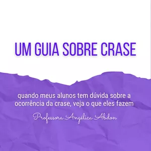 Imagem de capa para o Curso online UM GUIA SOBRE CRASE