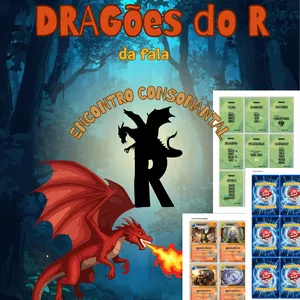 Imagem de capa para o Ebook DRAGõES DO R - Encontro Consonantal. 