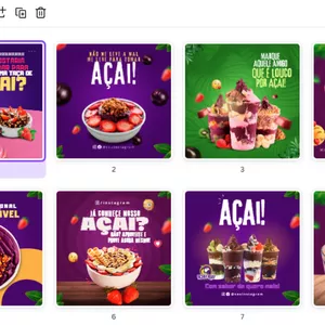 Imagem de capa para o Ebook PACK ARTES CANVA AÇAITERIA