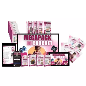 Imagen de portada para Curso online MEGAPACK DE TEJIDO A CROCHET - PATRONES PARA BEBES