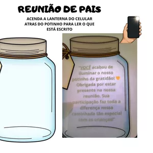 Imagem de capa para o Ebook POTE DA GRATIDÃO - REUNIÃO DE PAIS