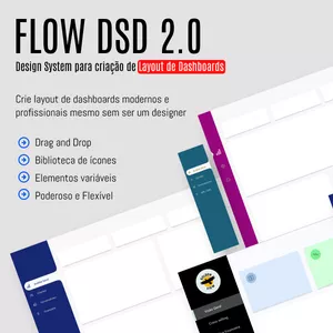 Imagem de capa para o Curso online Flow Design System Dashboards 2.0 para Figma