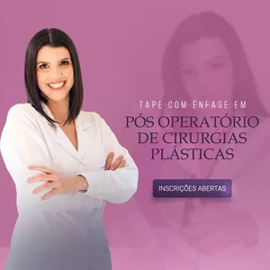 Imagem de capa para o Curso online Tape com ênfase em Pós Operatório de Cirurgias Plásticas