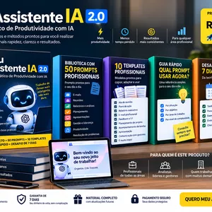 Imagem do curso     Meu Assistente IA 2.0 — Sistema Prático de Produtividade com IA.