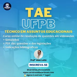 Imagem de capa para o Curso online TAE UFPB 2022 - Técnico em Assuntos Educacionais