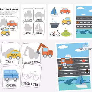 Imagem de capa para o Ebook MEIOS DE TRANSPORTE 2 EM 1