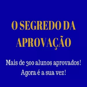 Imagem do curso O SEGREDO DA APROVAÇÃO!
