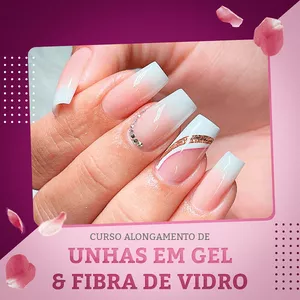 Curso Curso de Alongamento de Unhas em Gel e Fibra de Vidro