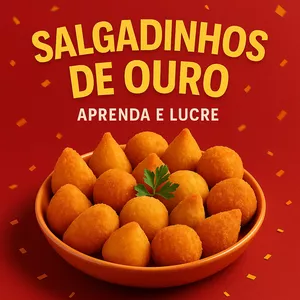 Imagem de capa para o Curso online Salgadinhos de Ouro: Lucre com Festas!