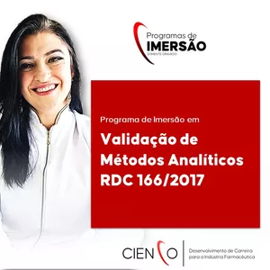 Imagem do curso 06 - CURSO DE VALIDAÇÃO DE MÉTODOS ANALÍTICOS E RDC 166/2017
