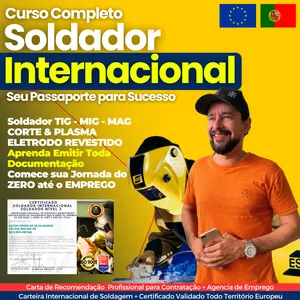 Imagem do curso Curso Completo de Soldador Internacional | Vídeo Aula + Apostilas