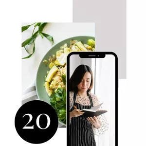 Imagem de capa para o Ebook TOP 20 receitas saudáveis e fáceis para o seu emagrecimento