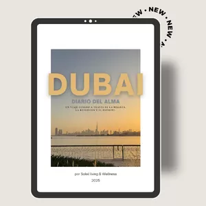 Imagen de portada para Ebook Dubai Soul Journal – Diario digital de viaje espiritual + Plantilla editable en Canva