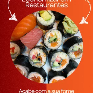 Imagem de capa para o Ebook SUSHI: Receitas práticas e como economizar em restaurantes