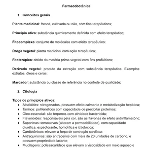 Imagem de capa para o Curso online Resumo sobre farmacobotânica: conceitos e estruturas de plantas
