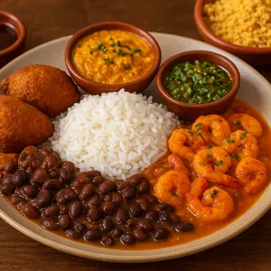 Imagem de capa para o Ebook Comida típica da baiana 