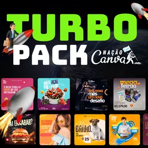 Imagem de capa para o Curso online Turbo Pack Canva