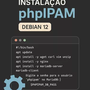 Imagem de capa para o Ebook 🔥PHPIPAM EM 5 MINUTOS