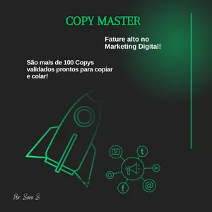 Imagem de capa para o Ebook Copy Master: O Guia Definitivo de Copys Prontas Para Vendas