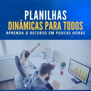 Imagem de capa para o Ebook Planilhas Dinâmicas Fácil