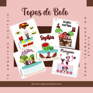 Imagem de capa para o Curso online 10 Arquivos de Topos de Bolos 