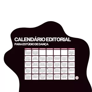 Imagem de capa para o Ebook Calendário editorial para Estúdio de Dança