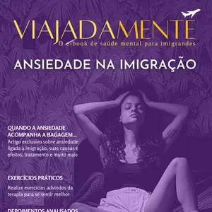 Imagem de capa para o Ebook E-book - Ansiedade na imigração