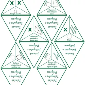 Imagem de capa para o Ebook Triminó Classificação Triângulos e Polígonos