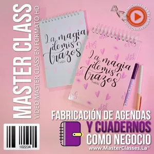 Imagen de portada para Curso online Fabricación de Agendas y Cuadernos Como Negocio