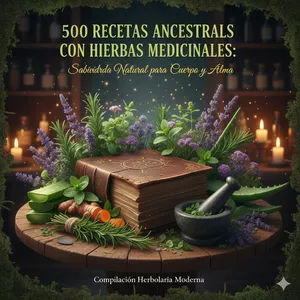 Imagen de portada para Ebook 500 Recetas Ancestrales con Hierbas Medicinales:  Sabiduría Natural para Cuerpo y Alma