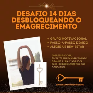 Imagem de capa para o Curso online Desafio 14 dias - Desbloqueando o Emagrecimento