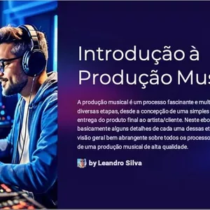 Imagem de capa para o Ebook Introdução a Produção Musical 
