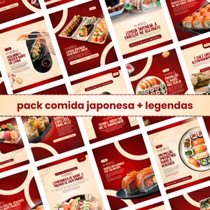 Imagem do curso PACK CANVA COMIDA JAPONESA