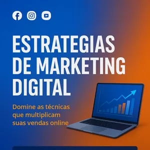Imagem de capa para o Ebook Estratégias de Marketing Digital
