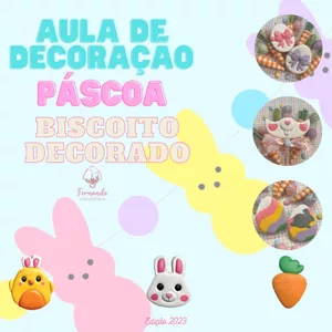 Imagem do curso Aula Decoração de Biscoitos de Páscoa 2023