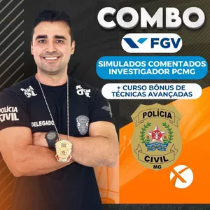 Imagem de capa para o Curso online Combo de Simulados Comentados para a Banca FGV (Investigador PCMG) + Curso Bônus de Técnicas Avançadas