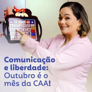 Imagem de capa para o Curso online Comunicação alternativa aumentativa (CAA) da teoria a prática.
