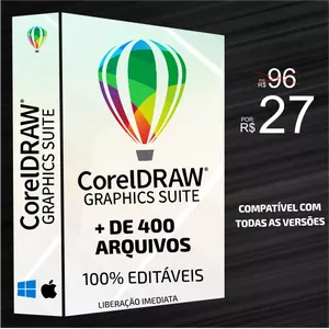 Imagem de capa para o Curso online PACK COREL DRAW + BÔNUS