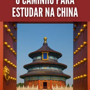 Imagem de capa para o Ebook O CAMINHO PARA ESTUDAR NA CHINA