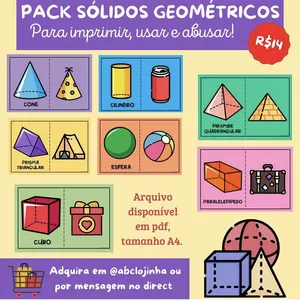 Imagem de capa para o Ebook Pack Sólidos geométricos 