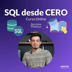 Imagen de portada para Curso online SQL desde CERO