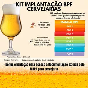 Imagem de capa para o Ebook KIT Boas Práticas de Fabricação para cervejarias