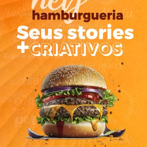 Imagem de capa para o Curso online Pack meu storie criativo - Hamburgueria
