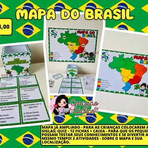 Imagem de capa para o Ebook 💚Mapa do Brasil 